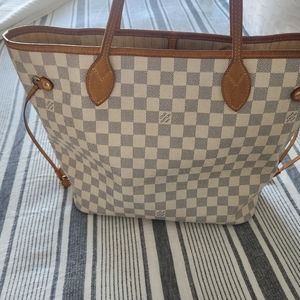Authentic Louis Vuitton Neverfull MM Damier Azur bag